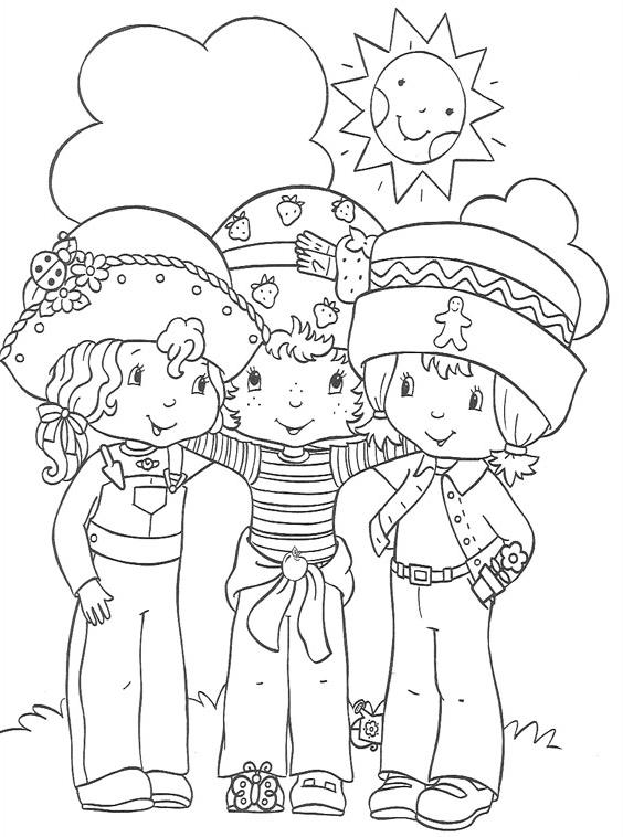coloriage charlotte et ses copines